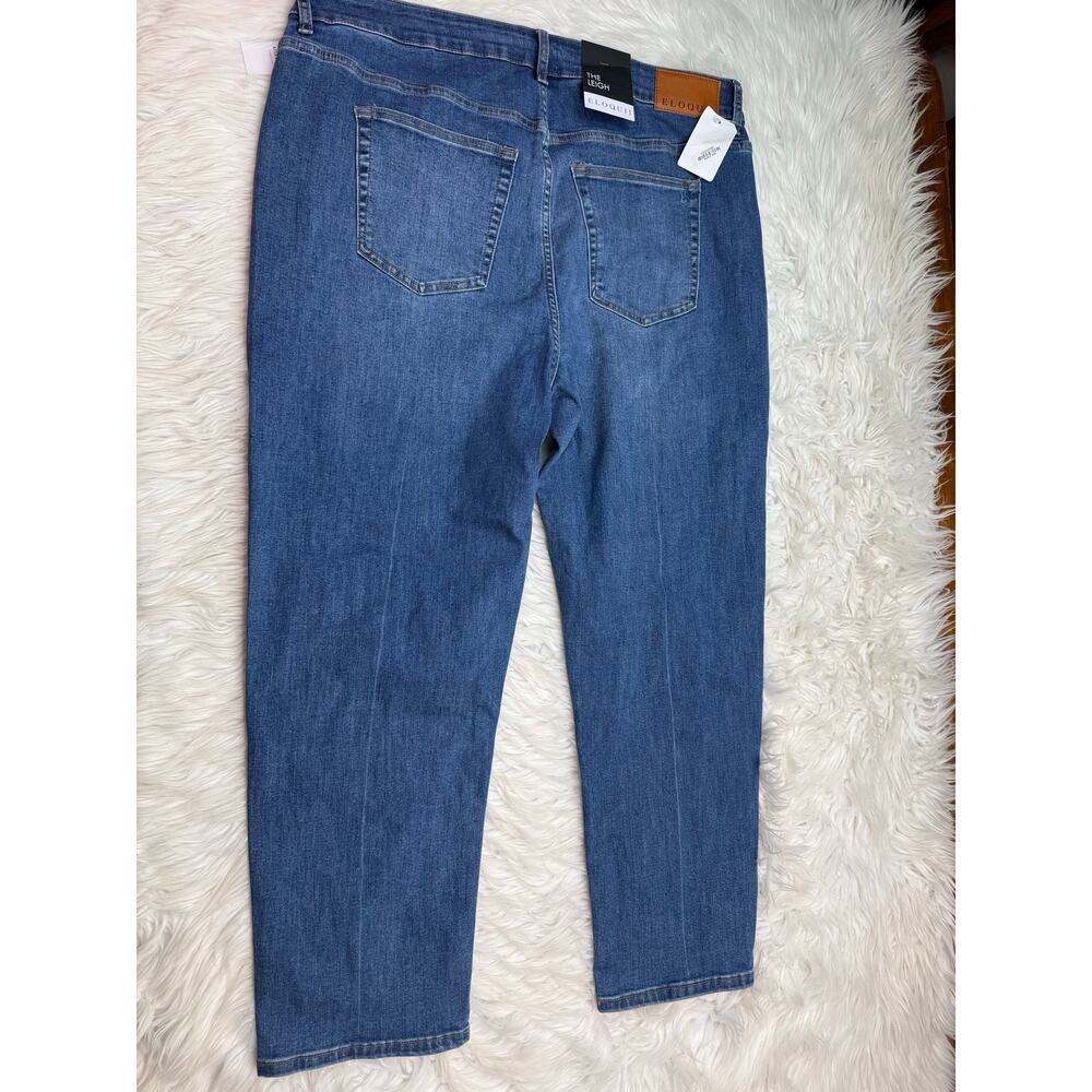 Eloquii The Leigh Super Stretch Slim Leg Jean Blue Size 18 NWT Plus Size Denim - Picture 11 of 11